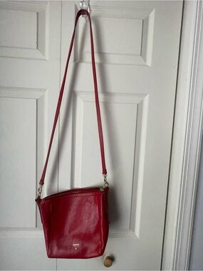 Fossil leather crossbody